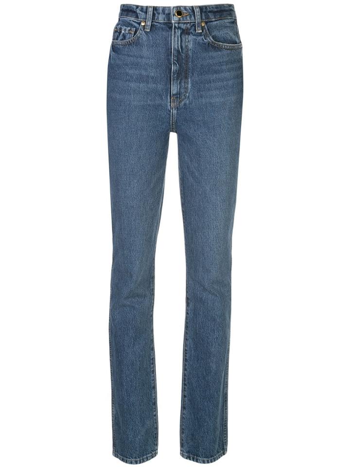 Khaite Daria High-rise Straight Jeans - Blue