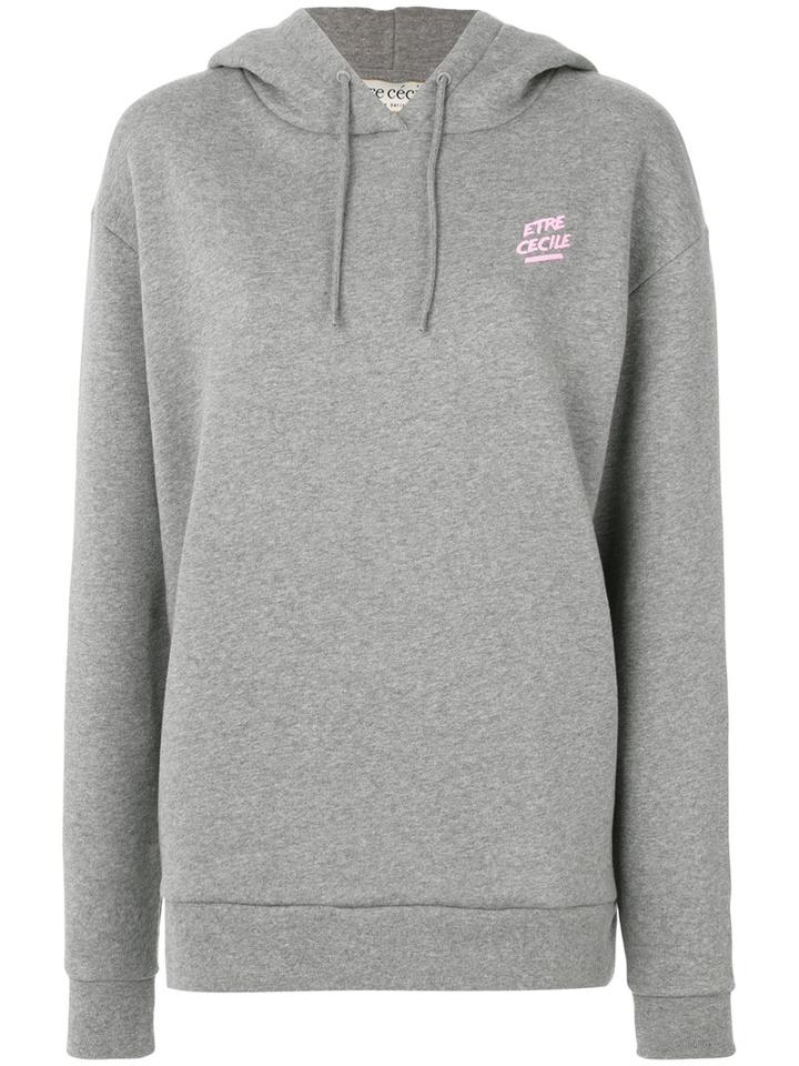 Être Cécile - Drawstring Hoodie - Women - Cotton - S, Grey, Cotton
