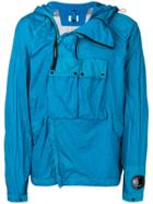 Cp Company Goggle Pocket Hooded Jacket - Blue