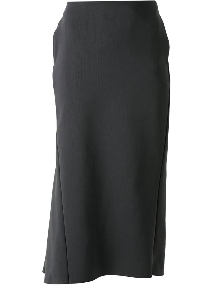 Bassike Ribbed Asymmetric Skirt