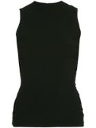 Milly Zip-up Knitted Top - Black
