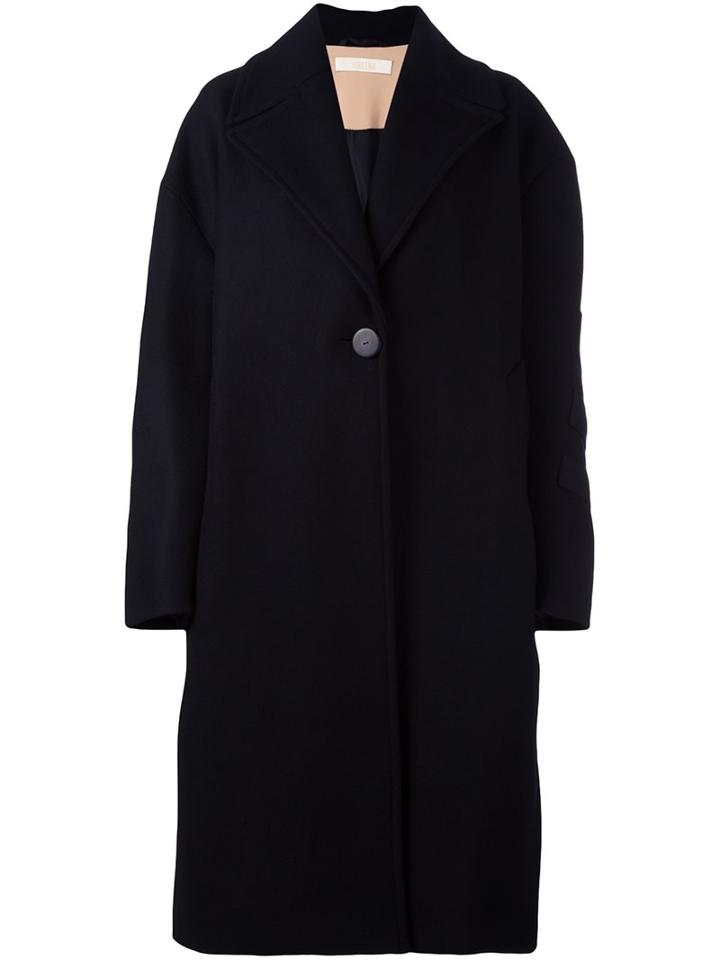 Ssheena Oversize Coat, Women's, Size: 40, Black, Polyamide/viscose/wool