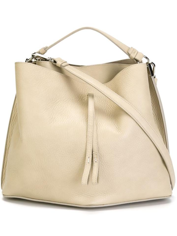 Maison Margiela Drawstring Bucket Bag, Women's, Nude/neutrals