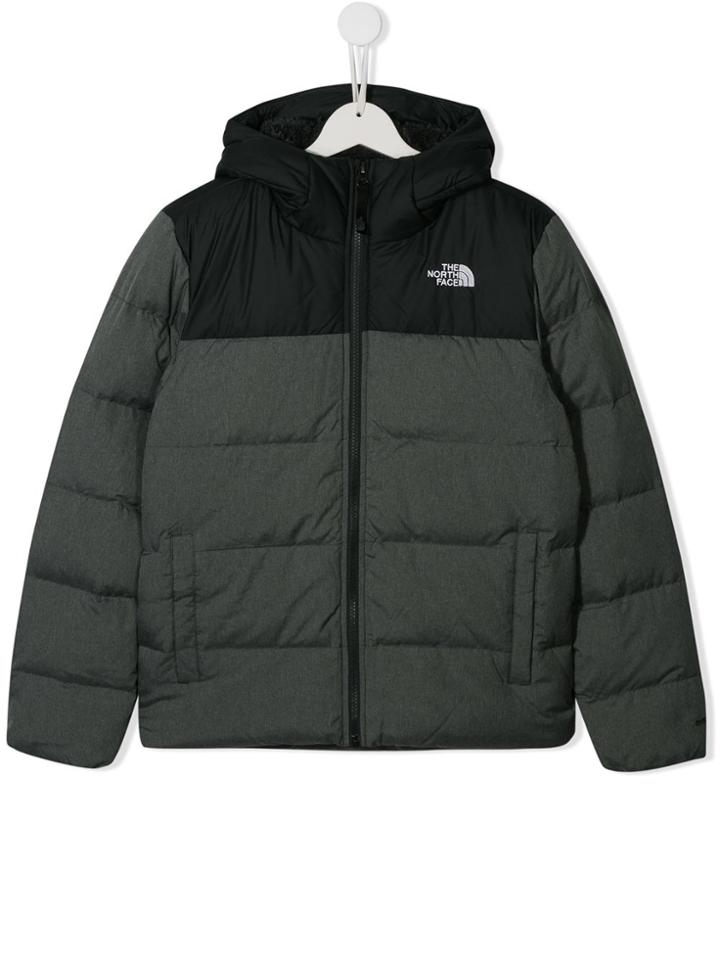 The North Face Kids Faux Fur Lining Padded Jacket - Grey
