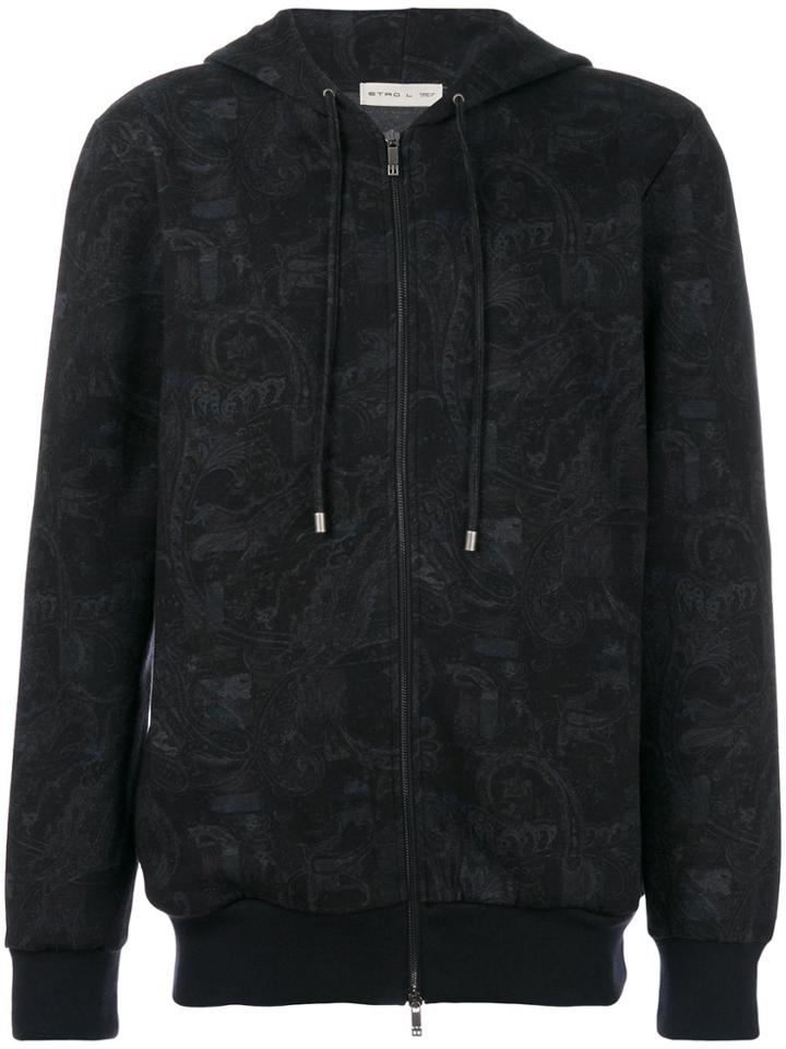Etro Zipped Hoodie - Blue