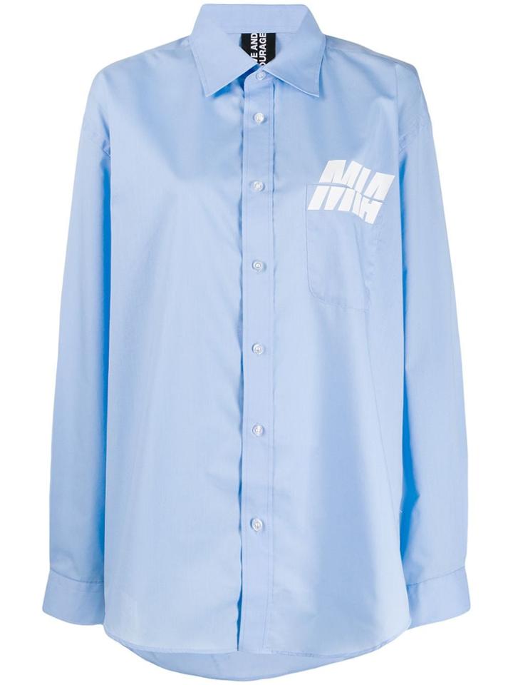 Mia-iam Mia-iam Daddyshirt Oxford - Blue