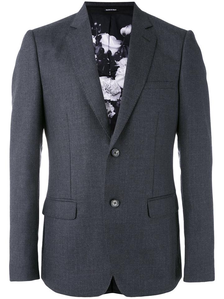 Alexander Mcqueen - Blazer Jacket - Men - Wool/silk/polyester/viscose - 50, Black, Wool/silk/polyester/viscose
