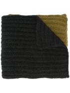 Dsquared2 Two-tone Knit Scarf, Men's, Green, Angora/wool