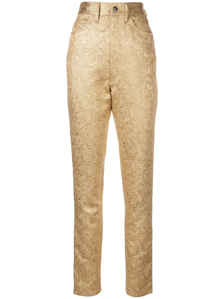 Maison Margiela Baroque Pattern Trousers - Gold
