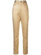 Maison Margiela Baroque Pattern Trousers - Gold