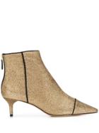Alexandre Birman Shimmer Socks Boots - Gold