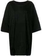 Yohji Yamamoto Oversized Crewneck T-shirt - Black