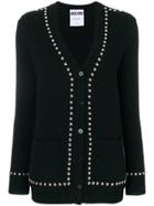 Moschino Studded Mid-length Cardigan - Black