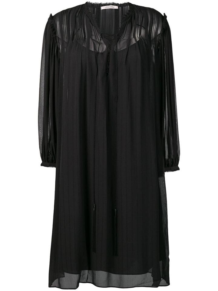 Dorothee Schumacher Flared Sheer Dress - Black
