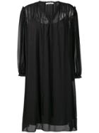 Dorothee Schumacher Flared Sheer Dress - Black