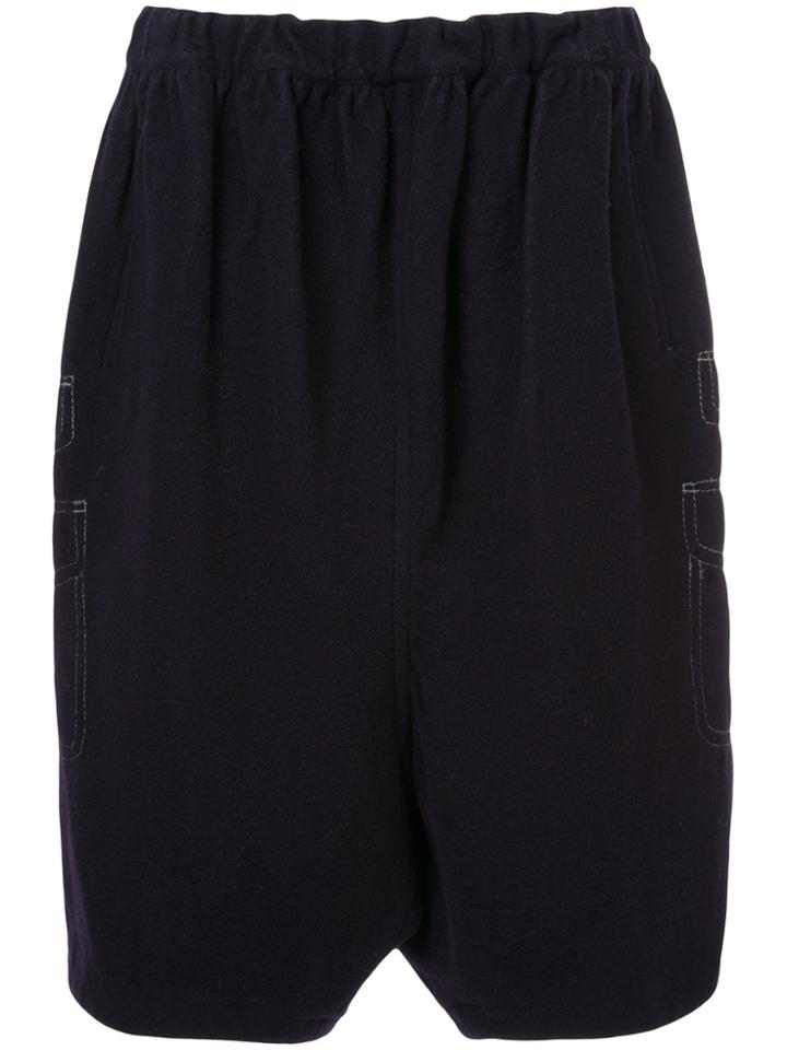 Comme Des Garçons Vintage Fake Pockets Shorts - Black