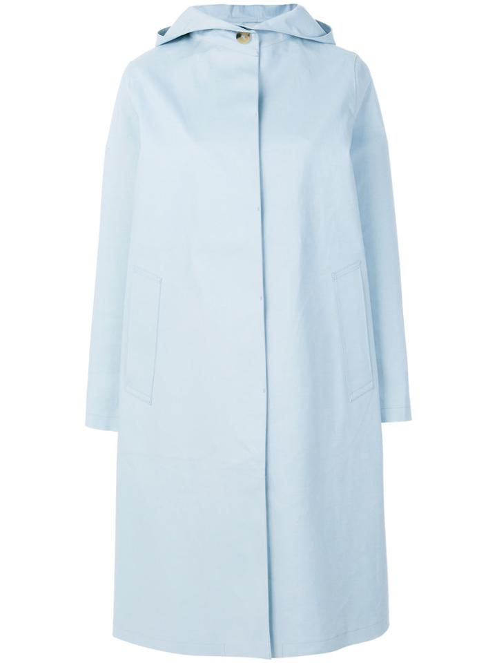 Mackintosh Vintage Hooded Raincoat - Blue