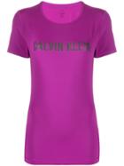 Calvin Klein Logo Print T-shirt - Purple