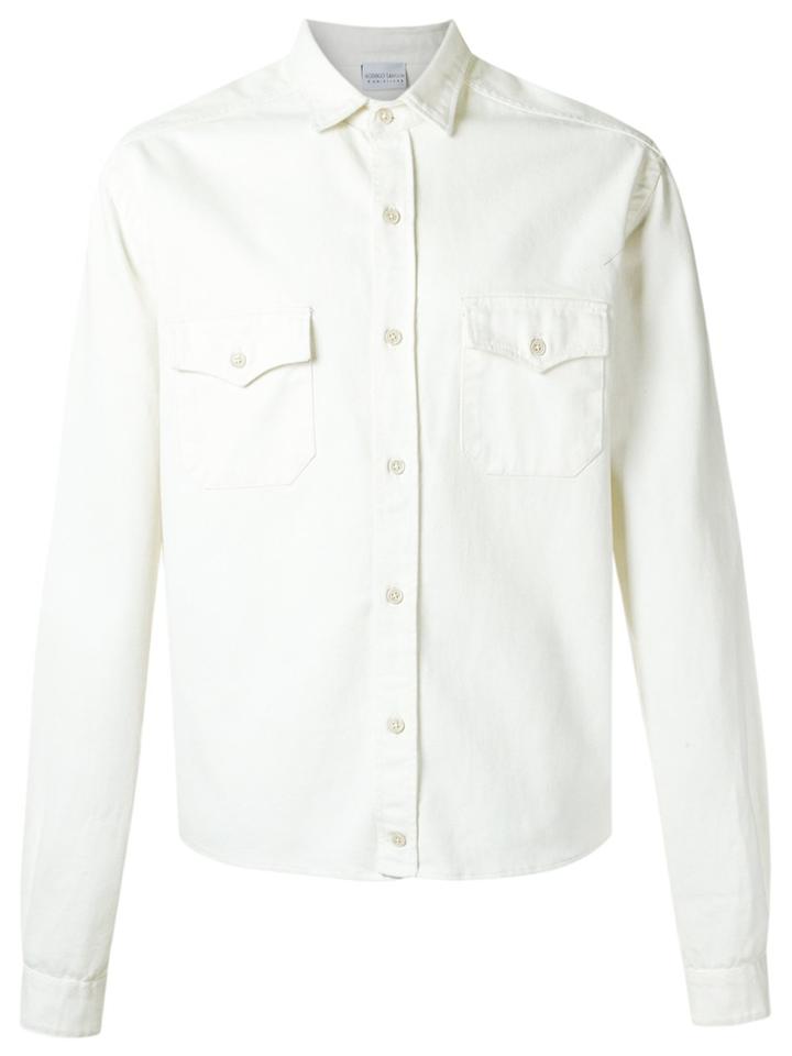 Amir Slama Flap Pockets Shirt - White