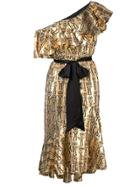 Temperley London Eliska One Shoulder Dress - Gold