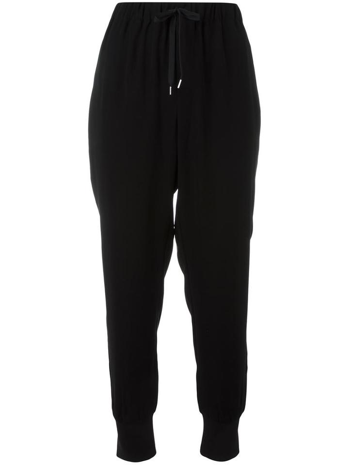 Mcq Alexander Mcqueen Tapered Trousers, Women's, Size: 40, Black, Polyester