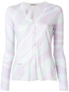 Roberto Cavalli Contrast Fitted Cardigan - Pink