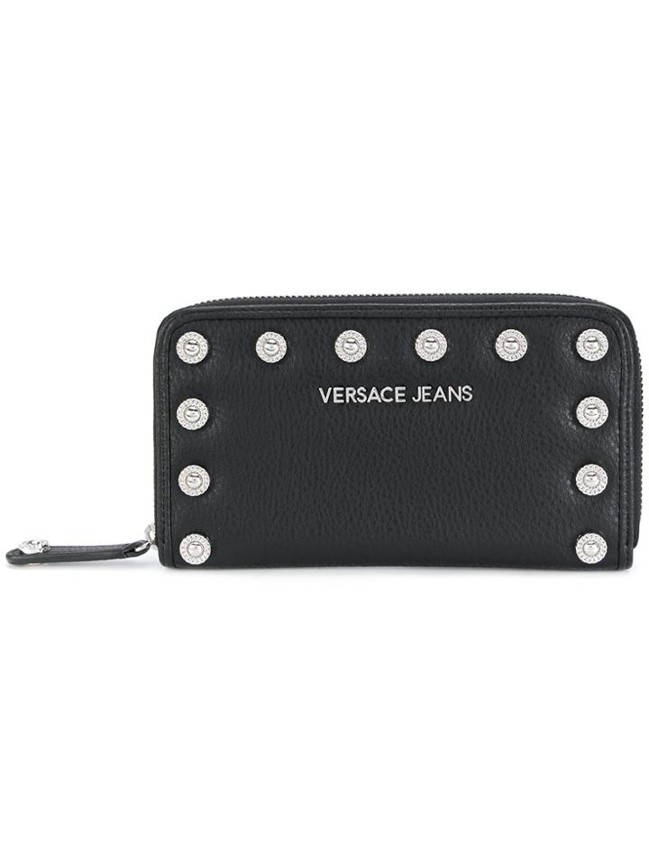 Versace Jeans Studded Wallet - Black