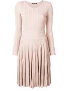 Antonino Valenti Flared Fitted Day Dress - Nude & Neutrals