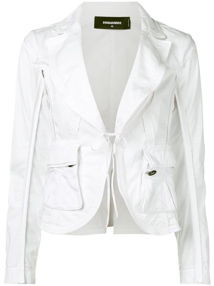 Dsquared2 Utility Pocket Blazer - White