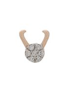 Kismet By Milka 14kt Rose Gold Capricorn Diamond Stud Earring