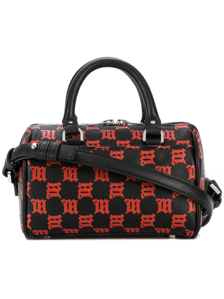 Misbhv Logo Print Mini Tote - Black