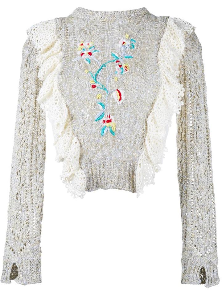 Philosophy Di Lorenzo Serafini Floral Knit Jumper