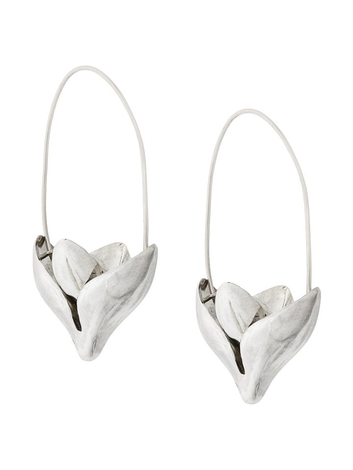 Pamela Love Large Lotus Earrings - Metallic