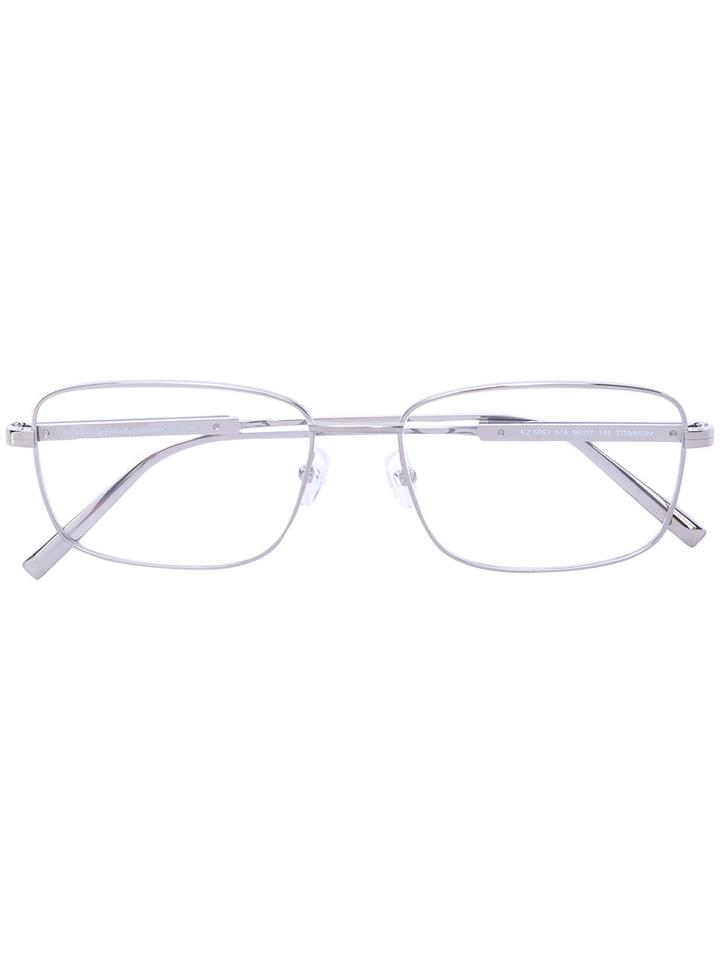 Ermenegildo Zegna - Square-frame Glasses - Men - Acetate/titanium - 56, Grey, Acetate/titanium