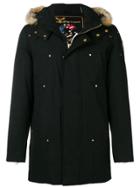 Moose Knuckles Fur Hood Down Coat - Black