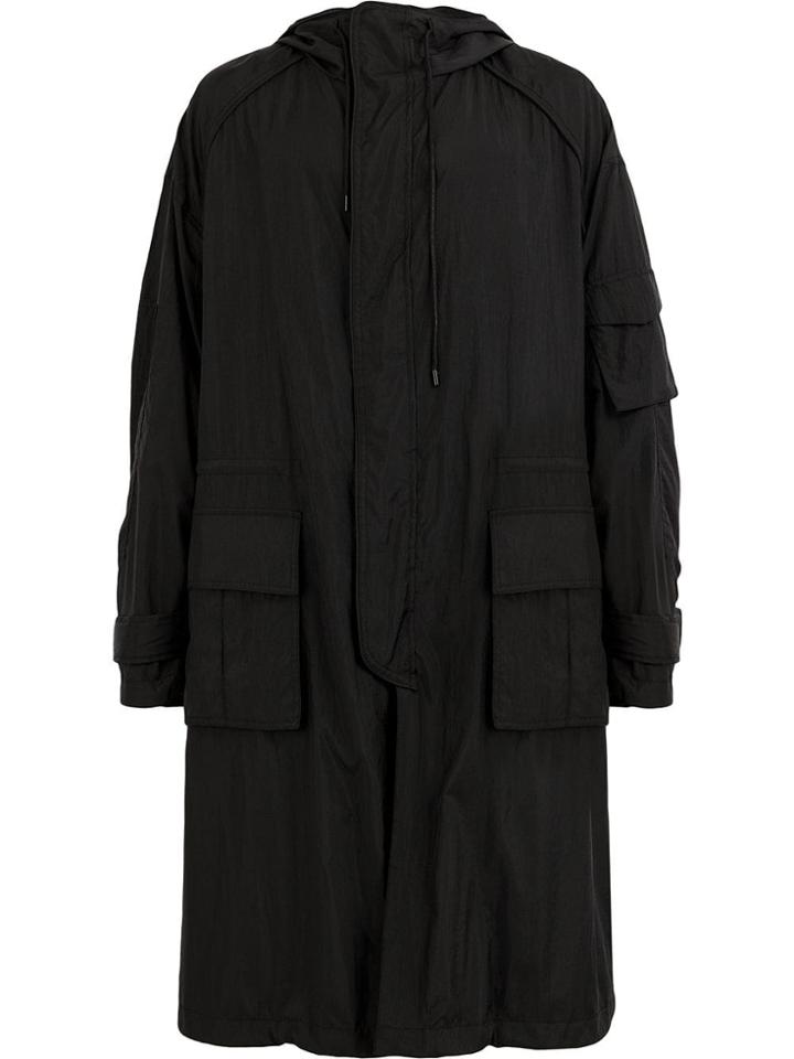 Juun.j Boxy Double-breasted Coat - Black
