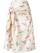 Patbo Surfer Tie-waist Skirt - Nude & Neutrals