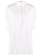 Jil Sander Half Placket Shirt - White