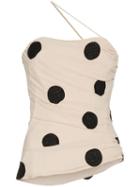 Jacquemus Polka Dot Embroidered Top - Neutrals