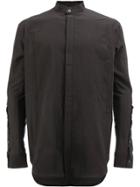 Masnada Concealed Front Shirt - Black