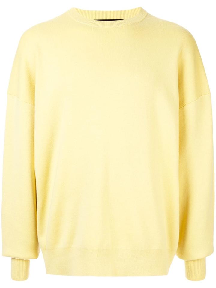 Caban Dropped Shoulder Sweater - Yellow