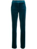 Le Petite Robe Di Chiara Boni Fitted Straight-leg Trousers - Blue