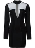 Balmain Open Panel Mini Dress - Black