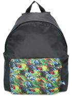 Fefè Tropical Print Backpack - Black