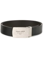 Giorgio Armani Reversible Logo Belt - Black