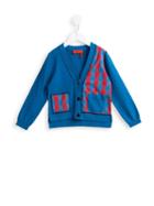 Rykiel Enfant Check Panel Cardigan