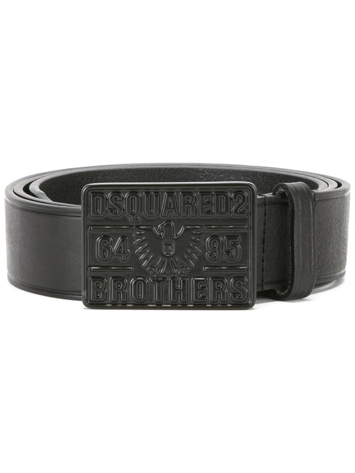 Dsquared2 Buckle Plaque Belt - Black