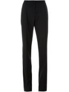Dolce & Gabbana Straight Leg Trousers, Women's, Size: 42, Black, Spandex/elastane/wool