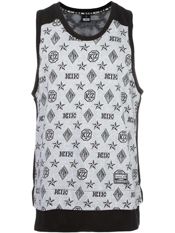 Ktz Monogram Print Tank - Black