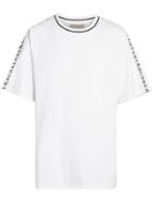 Burberry Tape Detail Cotton T-shirt - White